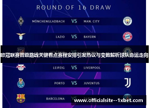 欧冠联赛晋级路线关键看点赛程安排引发热议与变数解析球队命运走向
