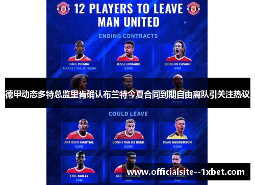 德甲动态多特总监里肯确认布兰特今夏合同到期自由离队引关注热议 德甲动态多特总监里肯确认布兰特今夏合同到期自由离队引关注热议